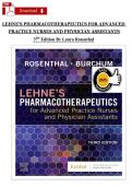 Lehne's Pharmacotherapeutics for Advanced Practice Nurses and Physician Assistants&comma; 3rd Edition