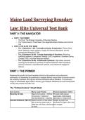 2026&sol;2027 Maine Land Surveying Boundary Law Test Bank &vert; Elite PLS Exam Prep Study Guide &lpar;59&plus; Real-World Questions&comma; Answers & Explanations&rpar;