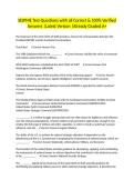 SEJPME Test Questions with all Correct & 100&percnt; Verified Answers &vert;Latest Version &vert;Already Graded A&plus;