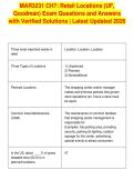MAR3231 CH7&colon; Retail Locations &lpar;UF&comma;&NewLine;Goodman&rpar; Exam Questions and Answers&NewLine;with Verified Solutions &vert; Latest Updated 2026