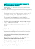Welding Inspection Level 2&comma; Chapter 7 Questions Fully Solved&period;
