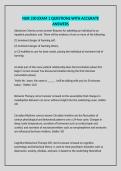 NUR 330 EXAM 1 QUESTIONS WITH ACCURATE ANSWERS