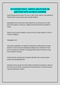 ATI MASTERY EXAM - MENTAL HEALTH NUR 330 QUESTIONS WITH ACCURATE ANSWERS