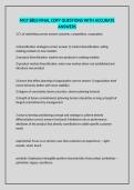 MGT 8803 FINAL COPY QUESTIONS WITH ACCURATE ANSWERS
