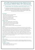 WGU E025 Cloud and Network Security Models OA Exam&NewLine;Prep Document &vert; 2026&sol;2027 Edition