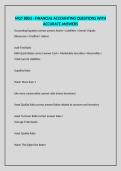 MGT 8803 - FINANCIAL ACCOUNTING QUESTIONS WITH ACCURATE ANSWERS