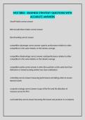 MGT 8803 - BUSINESS STRATEGY QUESTIONS WITH ACCURATE ANSWERS