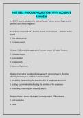 MGT 8803 - MODULE 4 QUESTIONS WITH ACCURATE ANSWERS