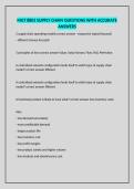 MGT 8803 SUPPLY CHAIN QUESTIONS WITH ACCURATE ANSWERS
