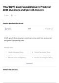 WGU D094 Exam Comprehensive Predictor&NewLine;2026 Questions and Correct Answers