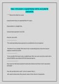 FINA 470 EXAM 2 QUESTIONS WITH ACCURATE ANSWERS