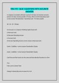 FINA 470 - QUIZ 3 QUESTIONS WITH ACCURATE ANSWERS