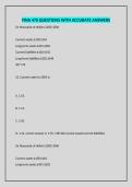 FINA 470 QUESTIONS WITH ACCURATE ANSWERS