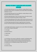 FINANCE 470 EXAM 1 QUESTIONS WITH ACCURATE ANSWERS