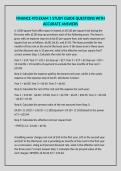 FINANCE 470 EXAM 1 STUDY GUIDE QUESTIONS WITH ACCURATE ANSWERS