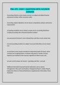 FINA 470 - EXAM 1 QUESTIONS WITH ACCURATE ANSWERS