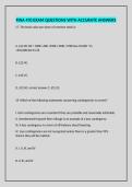 FINA 470 EXAM QUESTIONS WITH ACCURATE ANSWERS