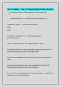 FIN 470 EXAM 1 QUESTIONS WITH ACCURATE ANSWERS