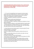 NR 509 SHADOW HEALTH EXAM 300 ACTUAL TEST BANK &NewLine;QUESTIONS WITH CORRECT ANSWER AND DETAILED &NewLine;RATIONALE LATEST 2026 