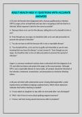 ADULT HEALTH HESI V1 QUESTIONS WITH ACCURATE ANSWERS