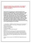 NUR 104 EXAM 200 ACTUAL QUESTIONS AND CORRECT &NewLine;VERIFIED ANSWERS WITH RATIONALE LATEST 2026 &NewLine;ALREADY GRADED A&plus;