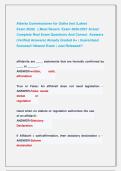 Alberta Commissioner for Oaths test &lpar;Latest                    &NewLine;Exam 2026&rpar;  &vert;&vert; Most Recent  Exam 2026-2027 Actual &NewLine;Complete Real Exam Questions And Correct  Answers &NewLine;&lpar;Verified Answers&rpar; Already Graded A&plus; &vert; Guaranteed &NewLine;Success&excl;&excl; Newest Exam &vert; Just Relea