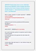 AMT&sol;RPT Practice Exam &lpar;latest version 2026&rpar; Most &NewLine;Recent Exam 2026&vert;2027 Actual Complete Real Exam &NewLine;Questions And Correct Answers &lpar;Verified Answers&rpar; &NewLine;Already Graded A&plus; &vert; Guaranteed Success&excl;&excl; Newest &NewLine;Exam &vert; Just Released&excl;&excl;   