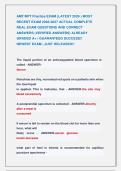 AMT&sol;RPT Practice EXAM &lpar;LATEST 2026 &rpar; MOST &NewLine;RECENT EXAM 2026-2027 ACTUAL COMPLETE  &NewLine;REAL EXAM QUESTIONS AND CORRECT                 &NewLine;ANSWERS &lpar;VERIFIED ANSWERS&rpar; ALREADY  &NewLine;GRADED A&plus; &vert; GUARANTEED SUCCESS&excl;&excl;                     &NewLine;NEWEST EXAM &vert; JUST RELEASED