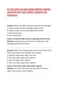 IVY TECH APHY 101 FINAL EXAM COMPLETE VERIFIED QUESTIONS WITH 100&percnt; CORRECT ANSWERS AND RATIONALES 2026&sol;2027