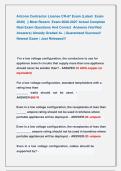 Arizona Contractor License CR-67 Exam &lpar;Latest  Exam &NewLine;2026&rpar;  &vert;&vert; Most Recent  Exam 2026-2027 Actual Complete &NewLine;Real Exam Questions And Correct  Answers &lpar;Verified &NewLine;Answers&rpar; Already Graded A&plus; &vert; Guaranteed Success&excl;&excl; &NewLine;Newest Exam &vert; Just Released&excl;&excl;