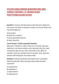 FITZ EXIT EXAM VERIFIED QUESTIONS AND 100&percnt; CORRECT ANSWERS &vert; A&plus; GRADED NURSE PRACTITIONER BOARD REVIEW