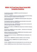 NSGA 142 Final Exam Study Guide With Complete Solutions