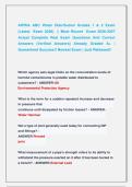 AWWA ABC Water Distribution Grades 1 & 2 Exam &NewLine;&lpar;Latest  Exam 2026&rpar;  &vert;&vert; Most Recent  Exam 2026-2027 &NewLine;Actual Complete Real Exam Questions And Correct  &NewLine;Answers &lpar;Verified Answers&rpar; Already Graded A&plus; &vert; &NewLine;Guaranteed Success&excl;&excl; Newest Exam &vert; Just Released&excl;&excl;