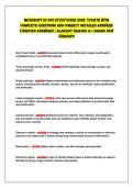 Microsoft sc-900 study Guide 2026 uPdAte WitH&NewLine;coMPLete QuestioNs ANd correct detAiLed ANsWers&NewLine;&lpar;Verified ANsWers&rpar; &vert;ALreAdy GrAded A&plus;&vert;BrANd NeW&NewLine;VersioN&excl;&excl; 