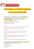 ATI RN Pediatrics Exam Questions and Verified Answers 2026 &vert; Pediatric Nursing Test Bank &vert; Comprehensive NCLEX Review
