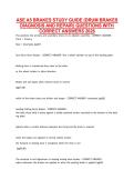 ASE A5 Brakes Study Guide &lpar;2026&rpar;&colon; Drum Brakes Diagnosis & Repair &vert; Practice Questions with Correct Answers and Detailed Explanations