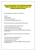 BIOL 251 FINAL EXAM 2026 ACTUAL QUEsTIONs ANd vErIFIEd&NewLine;ANsWErs &lpar;LATEsT 2026 &sol; 2027 UpdATE&rpar; A&plus; GrAdE 100&percnt;&NewLine;GUArANTEE vErIFIEd By EXpErTs 