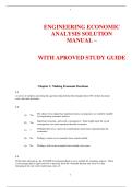 Engineering Economic Analysis Solution Manual with Approved Study Guide &ndash; Complete Worked Solutions and Exam Preparation Material
