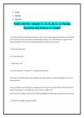 NURS 5463 M5 - Chapter 17&comma; 18&comma; 19&comma; 20&comma; 21&comma; 22 Nursing  Questions And Answers A&plus; Graded