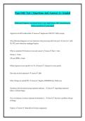 Nurs 5463 Test 1 Questions And Answers A&plus; Graded & NURS 5463 Exam 2 Questions And Answers A&plus; Graded&comma; NURS 5463 Exam 3 Study Guide - Infectious Diseases and Shock Questions And Answers A&plus; Graded&comma; NURS 5463 - Exam 4 Questions And Answers A&plus; Graded & NURS 54