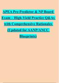 APEA Pre-Predictor & NP Board &NewLine;Exam &ndash; High-Yield Practice Q&As &NewLine;with Comprehensive Rationales &NewLine;&lpar;Updated for AANP&sol;ANCC &NewLine;Blueprints&rpar; &NewLine;APEA 3P Exam Complete Study Guide &NewLine;