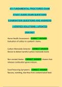 ATI FUNDAMENTAL PROCTORED EXAM &NewLine;STUDY GUIDE EXAM QUESTIONS &NewLine;EXAMINATION QUESTIONS AND ANSWERS &NewLine;&vert; VERIFIED SOLUTIONS &vert; UPDATED &NewLine;2026&sol;2027 &NewLine;