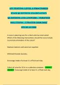 ATI TESTING LEVEL 2 PROCTORED &NewLine;EXAM QUESTIONS EXAMINATION &NewLine;QUESTIONS AND ANSWERS &vert; VERIFIED &NewLine;SOLUTIONS &vert; UPDATED 2026&sol;2027 &NewLine;STUDY GUIDE &NewLine;