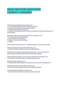 N6540 MIDTERM QUESTIONS CORRECT ANSWERS&period;