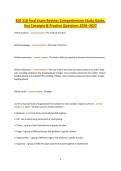 BIO 210 Final Exam Review Comprehensive Study Guide&comma; Key Concepts & Practice Questions 2026&ndash;2027