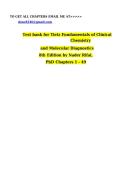 Test bank for Tietz Fundamentals of Clinical Chemistry 8th Edition by Nader Rifai&comma; PhD
