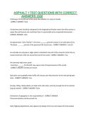 Asphalt 1 Test Questions with Correct Answers 2026 &vert; Complete Exam Preparation & Verified Solutions
