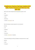 StraighterLine Chemistry Final Exam Complete Study Guide&comma; Practice Questions & Comprehensive Exam Prep 2026&ndash;2027