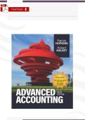 Solution Manual - Advanced Accounting&comma; 5th Edition by Hopkins and Halsey&comma; All 19 Chapters Covered&comma; Verified Latest Edition&NewLine;