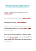 General Biology Final Exam Newest 2026 Questions &NewLine;and Correct Detailed Answers Already Graded A&plus; 